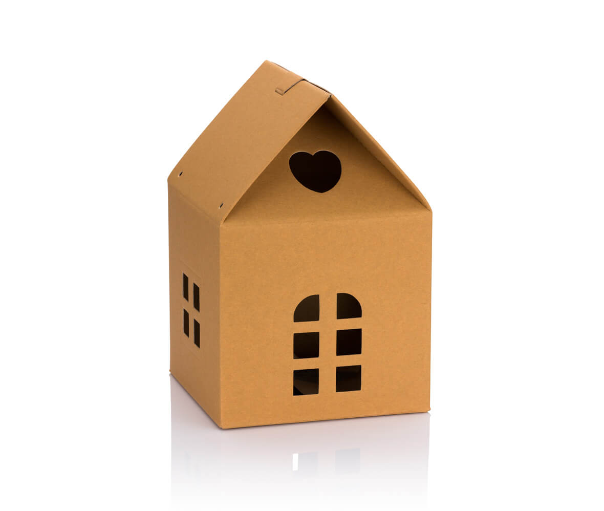 Darilna zloženka. Valoviti karton.