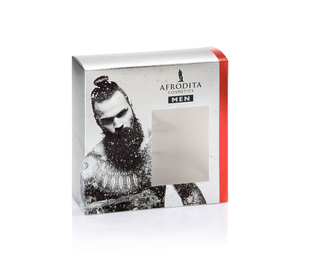 Zloženka iz polnega kartona. Zloženka z okencem. Zloženka za kozmetiko.