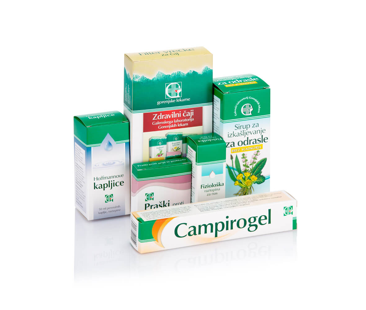 Zloženke iz polnega kartona. Zloženke za prehranske dodatke